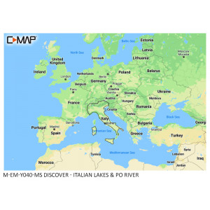 C-MAP Discover Italian Lakes and Po River