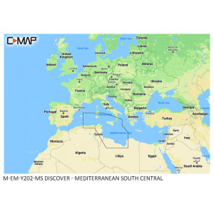 C-MAP Discover Mediterranean South Central 