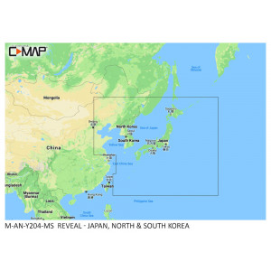 C-MAP REVEAL Japan, and North and South Korea