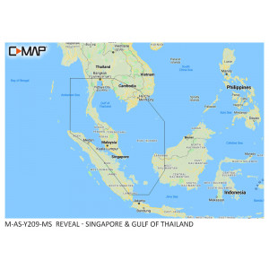 C-MAP REVEAL Signapore & Gulf of Thailand