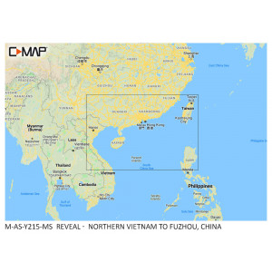 C-MAP REVEAL Northern Vietnam to Fuzhuo, China