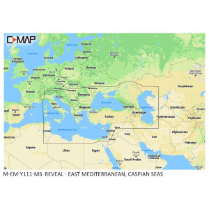 C-MAP REVEAL East Mediterranean Sea & Black Caspian Seas