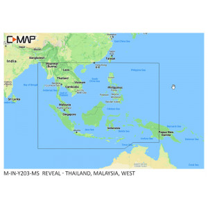 C-MAP REVEAL Thailand, Malaysia and West Indonesia