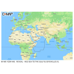 C-MAP REVEAL Red Sea to Gulf of Aden to Seychelles Islands