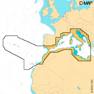 C-MAP Discover X West Mediterranean, Azore, Canary