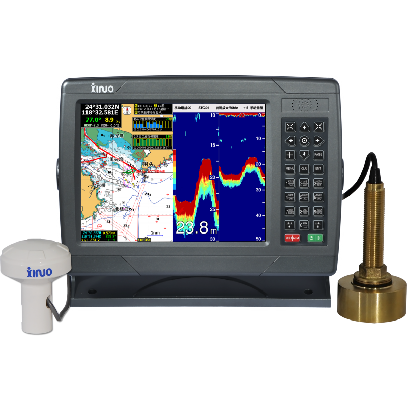 GPS marin professionnel de 10.4 pouces et écho sondeur de Fishfinder pour  bateau de pêche et bateaux XF-1069GF XINUO - AliExpress